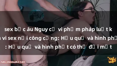 sex bắc âu Nguy cơ vi phạm pháp luật khi thực hiện hành vi sex nơi công cộng: Hậu quả và hình phạt có thể đối mặt